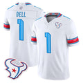 PHIN H.Texans #1 Tank Dell Player Whtie 2026 Rivalries Vapor Limited Home Game Stitched jerseys