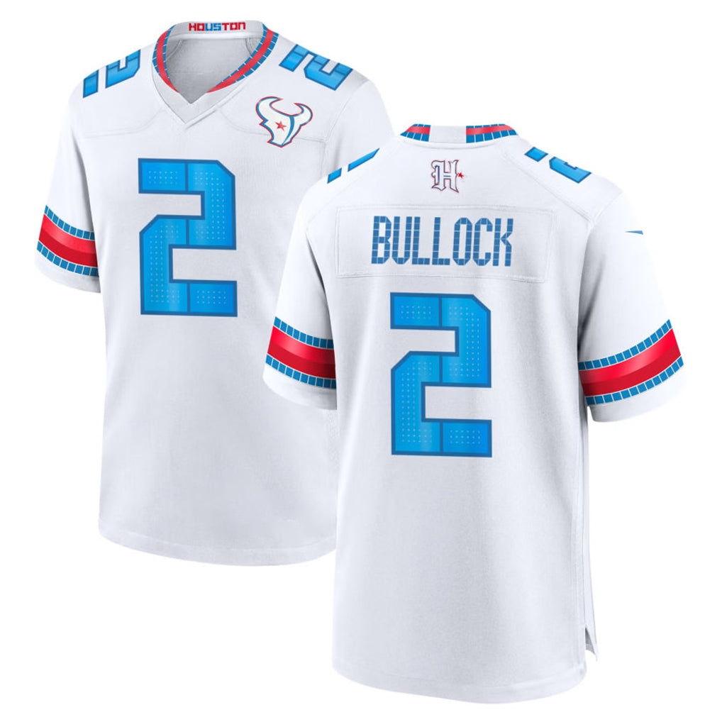 PHIN H.Texans #2 Calen Bullock Player Whtie 2026 Rivalries Vapor Home Game Stitched jerseys