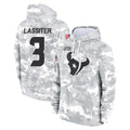 PHIN H.Texans #3 Kamari Lassiter Player Arctic Camo Salute to Service Hoodies Limited Game Stitched Jerseys