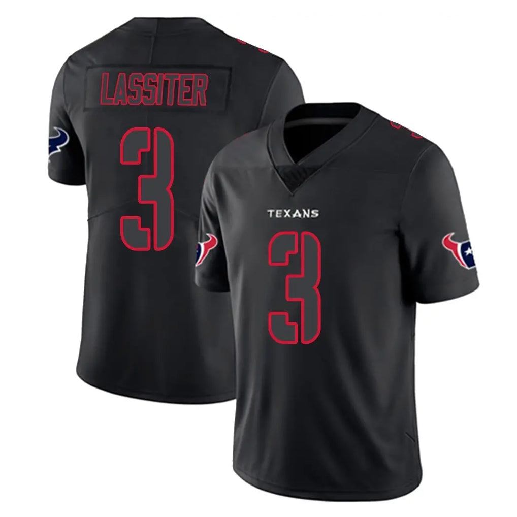 PHIN H.Texans #3 Kamari Lassiter Player Black Impact Limited Game Stitched Jerseys