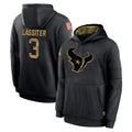 PHIN H.Texans #3 Kamari Lassiter Player Black Salute to Service Hoodies Limited Game Stitched Jerseys