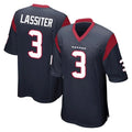 PHIN H.Texans #3 Kamari Lassiter Player Navy Home Game Stitched Jerseys