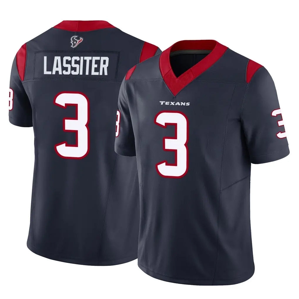 PHIN H.Texans #3 Kamari Lassiter Player Navy Limited Vapor F.U.S.E. Home Game Stitched Jerseys