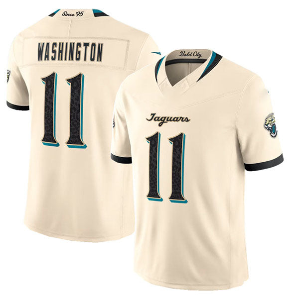 PHIN J.Jaguars #11 Parker Washington Cream 2026 F.U.S.E. Rivalries Collection Limited Football Stitched Jersey