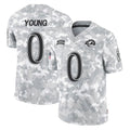 PHIN LA.Rams #0 Byron Young Player Arctic Camo Salute To Service Limited Game Stitched Jerseys