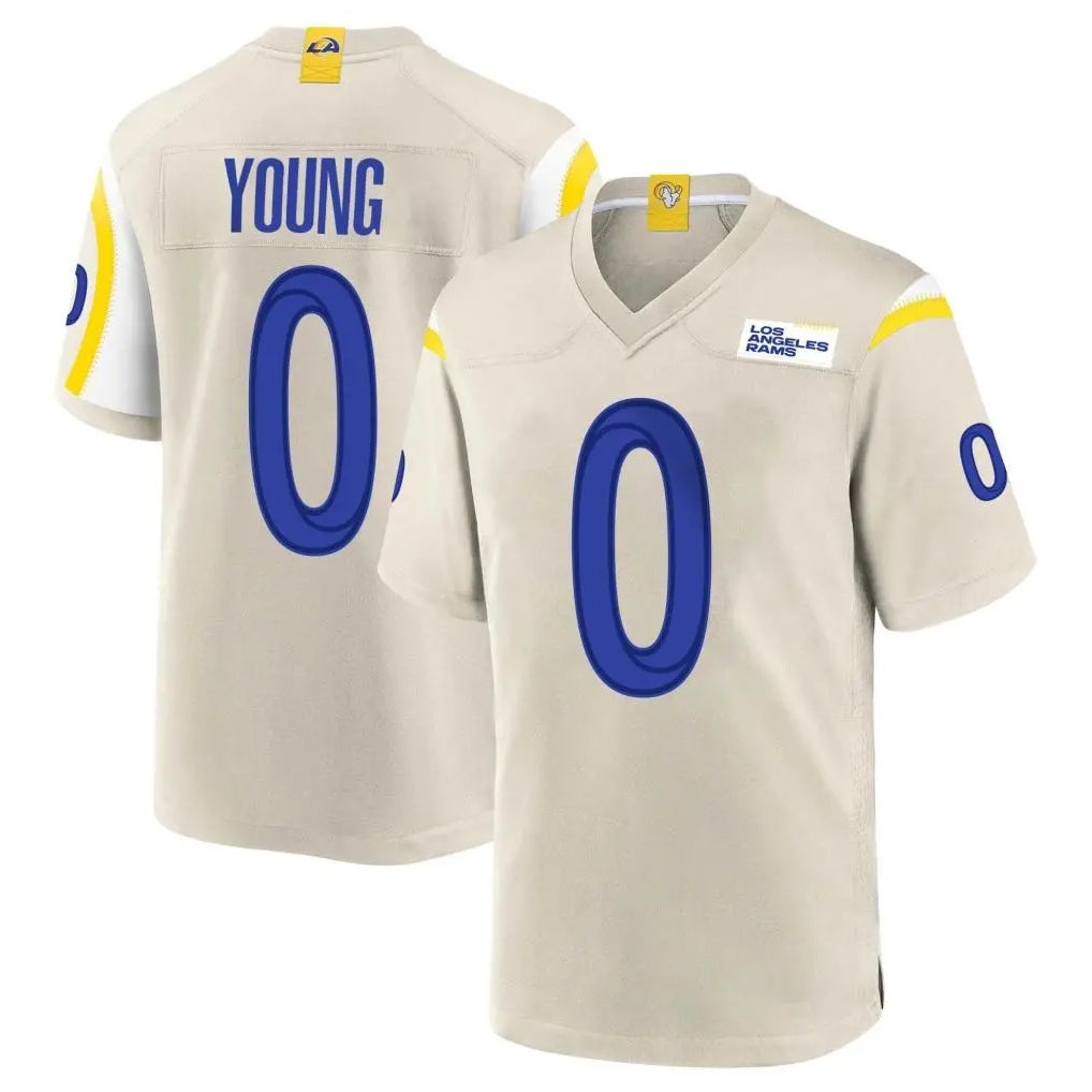 PHIN LA.Rams #0 Byron Young Player Bone Home Game Stitched Jerseys