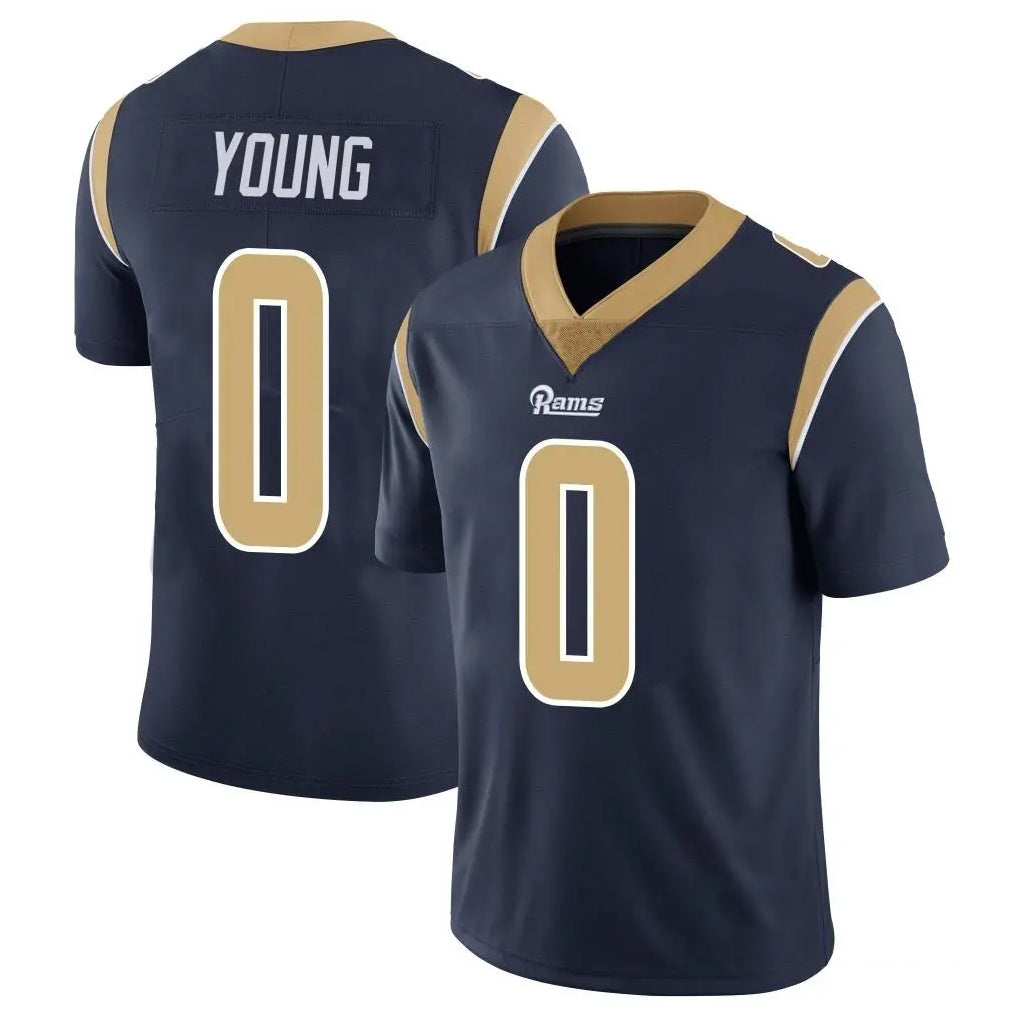 PHIN LA.Rams #0 Byron Young Player Navy Limited Vapor Untouchable Home Game Stitched Jerseys