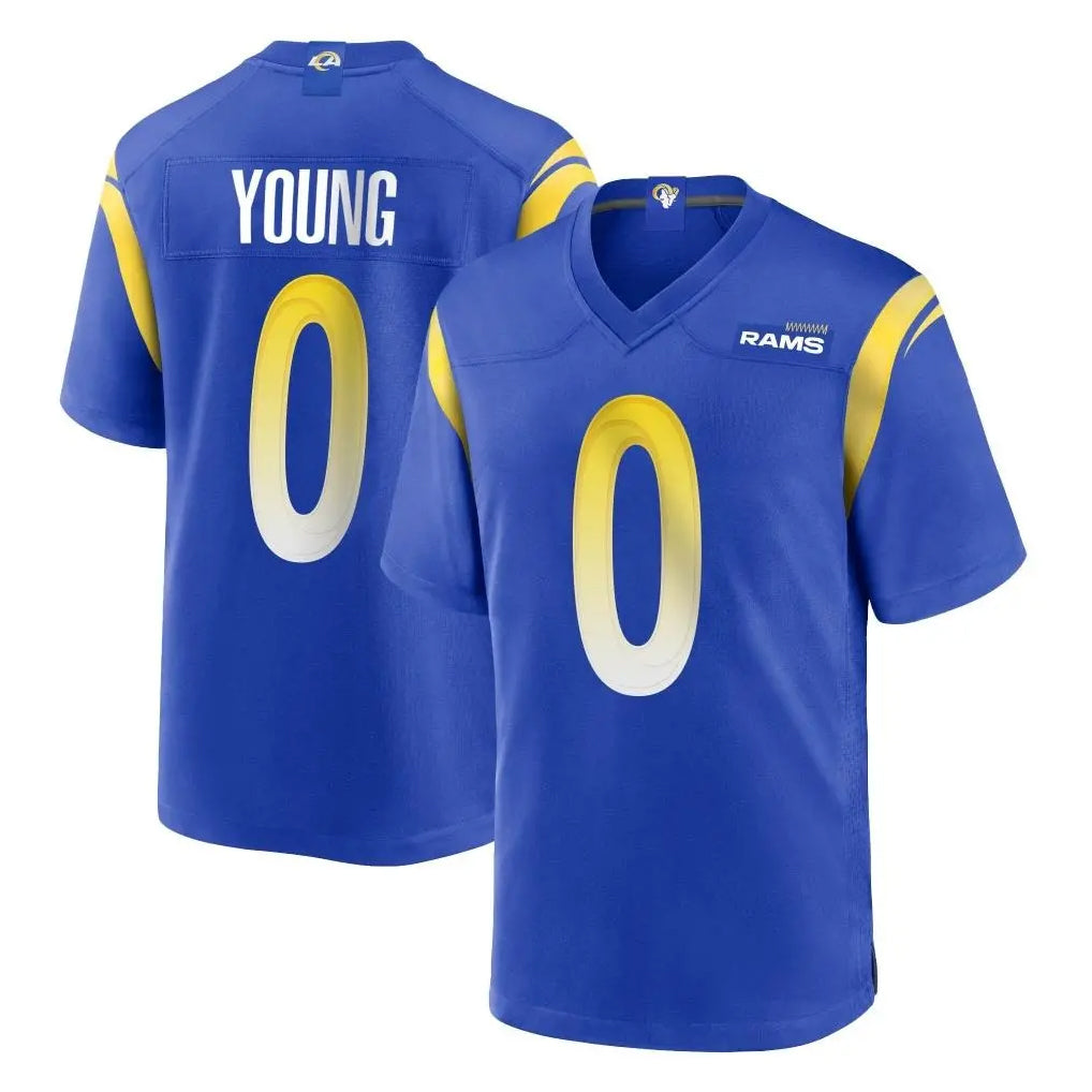 PHIN LA.Rams #0 Byron Young Player Royal Home Game Stitched Jerseys