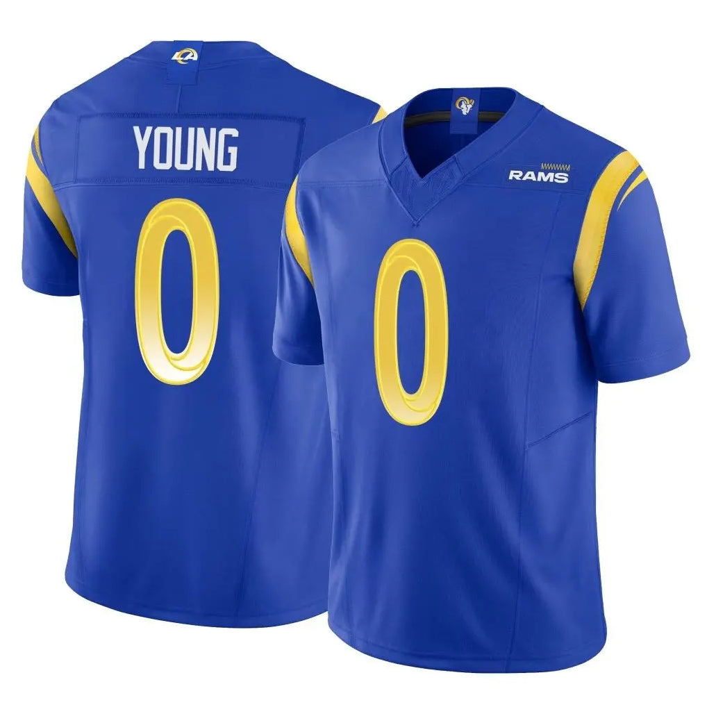 PHIN LA.Rams #0 Byron Young Player Royal Limited Vapor F.U.S.E. Home Game Stitched Jerseys