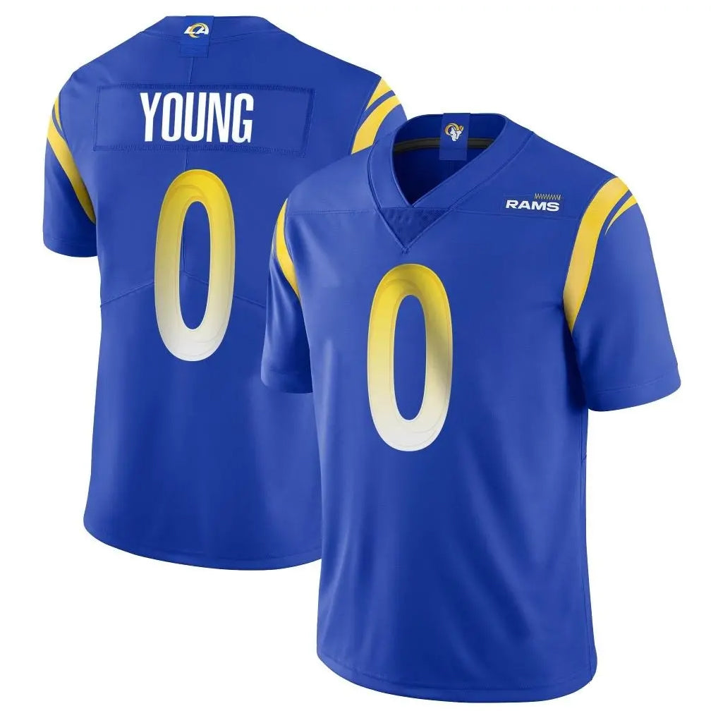 PHIN LA.Rams #0 Byron Young Player Royal Limited Vapor Untouchable Home Game Stitched Jerseys