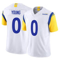 PHIN LA.Rams #0 Byron Young Player White Limited Vapor F.U.S.E. Home Game Stitched Jerseys