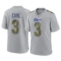 PHIN LA.Rams #3 Kam Curl Player Gray Atmosphere Fashion Home Game Stitched Jerseys