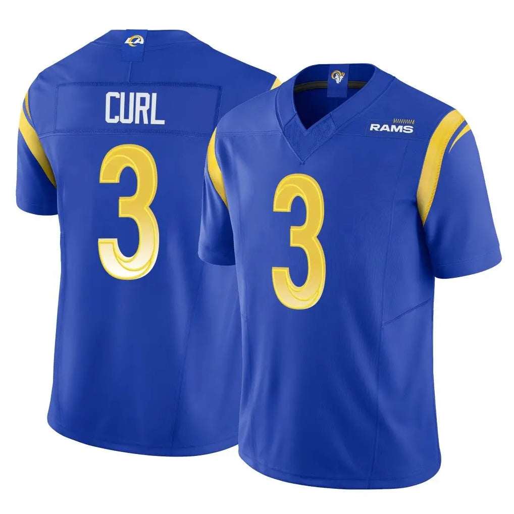 PHIN LA.Rams #3 Kam Curl Player Royal Limited Vapor F.U.S.E. Home Game Stitched Jerseys