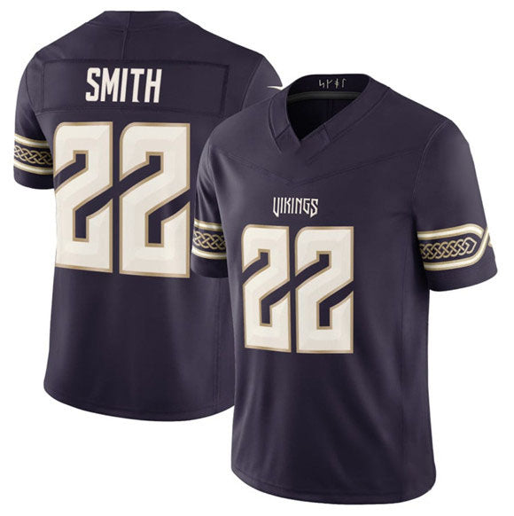 PHIN M.Vikings #22 Harrison Smith Deep Purple 2026 F.U.S.E. Rivalries Collection Limited Football Stitched Jersey