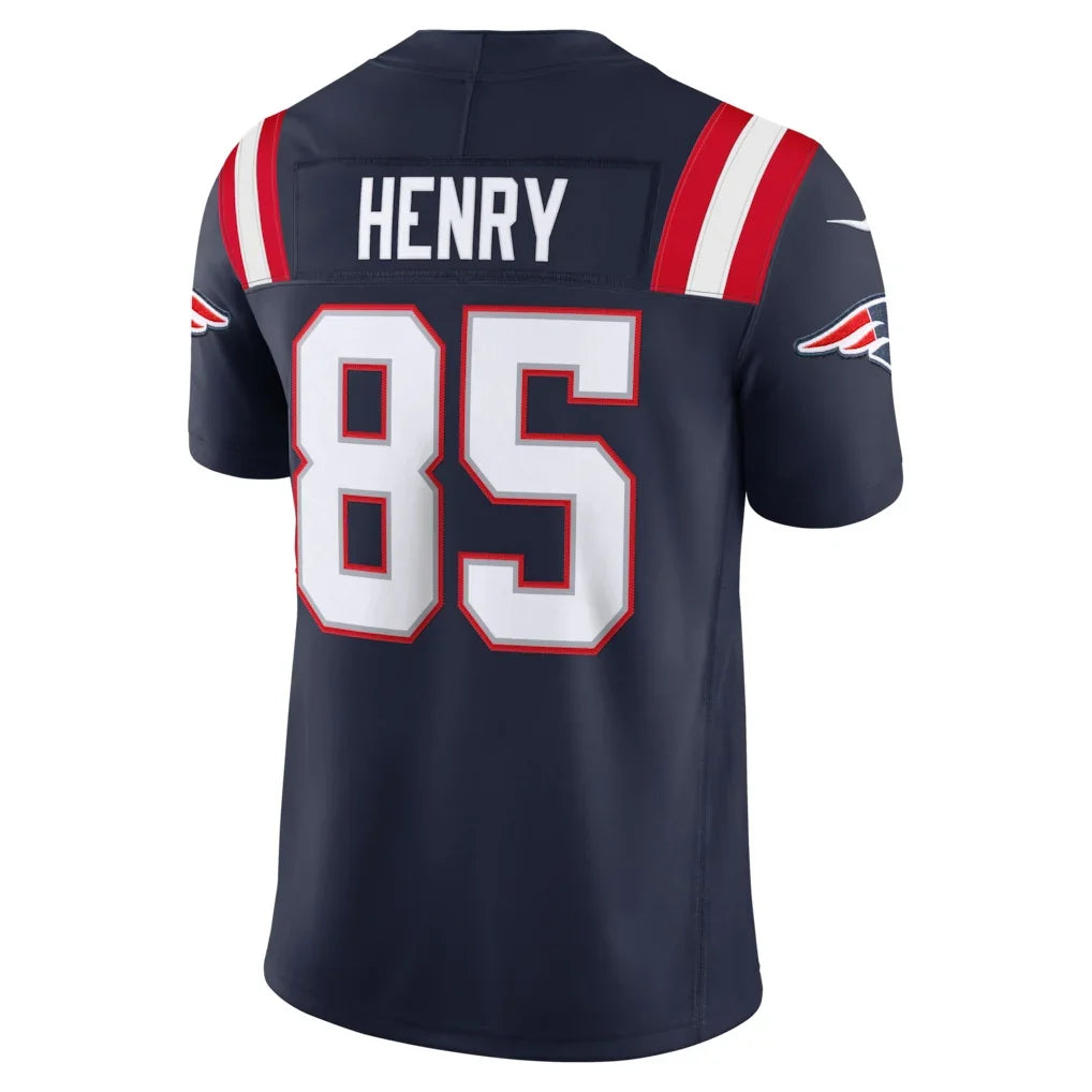 NE.Patriots #85 Hunter Henry Navy PHIN Team Vapor F.U.S.E. Stitched Limited Stitched Jerseys