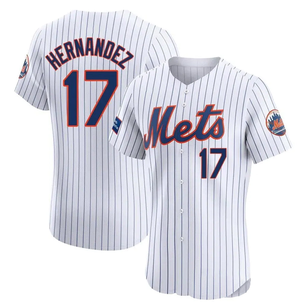 PHIN NY.Mets #17 Keith Hernandez Player White Home Limited Elite Stitched Jerseys