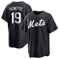 PHIN NY.Mets #19 Bo Bichette Player Black Home Game Stitched Jerseys