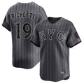 PHIN NY.Mets #19 Bo Bichette Player Gray City Connect Limited Stitched Jerseys