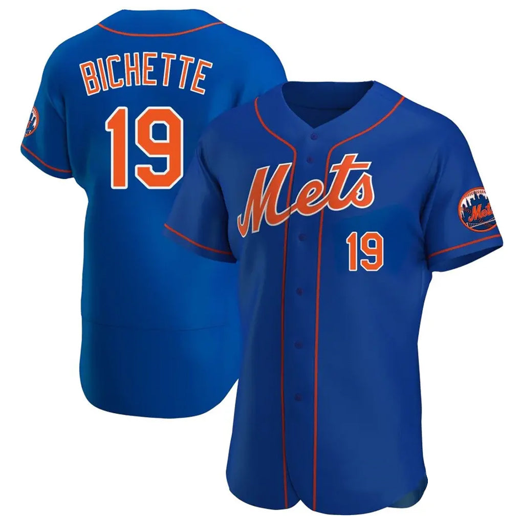 PHIN NY.Mets #19 Bo Bichette Player Royal Limited Elite Home Stitched Jerseys