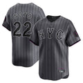 PHIN NY.Mets #22 Juan Soto Player Gray City Connect Limited Stitched Jerseys