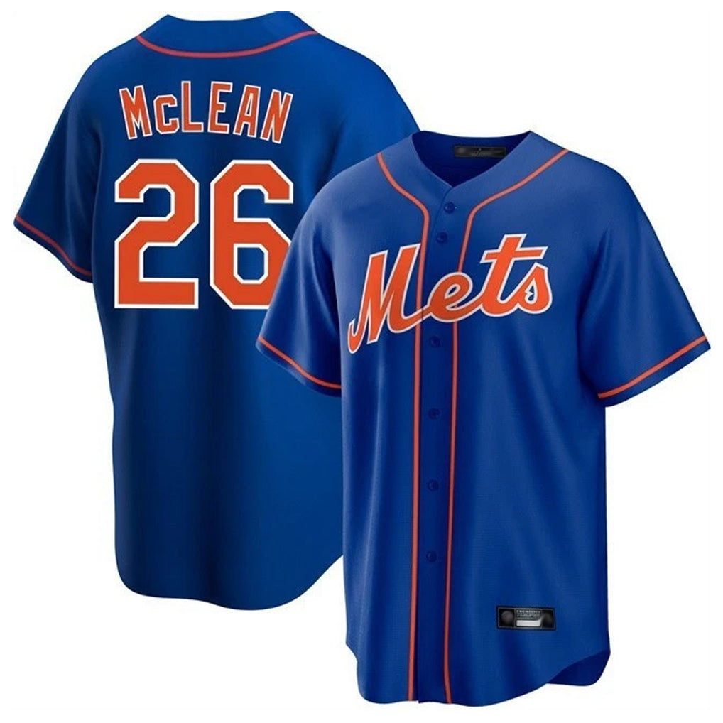 PHIN NY.Mets #26 Nolan McLean Player Royal Home Game Stitched Jerseys