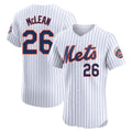 PHIN NY.Mets #26 Nolan McLean Player White Home Limited Elite Stitched Jerseys