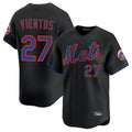 PHIN NY.Mets #27 Mark Vientos Player Black Alternate Home Limited Stitched Jerseys