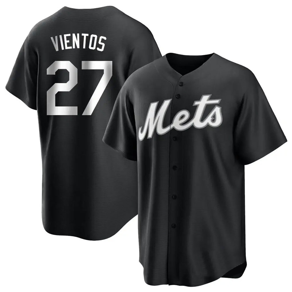 PHIN NY.Mets #27 Mark Vientos Player Black Home Game Stitched Jerseys