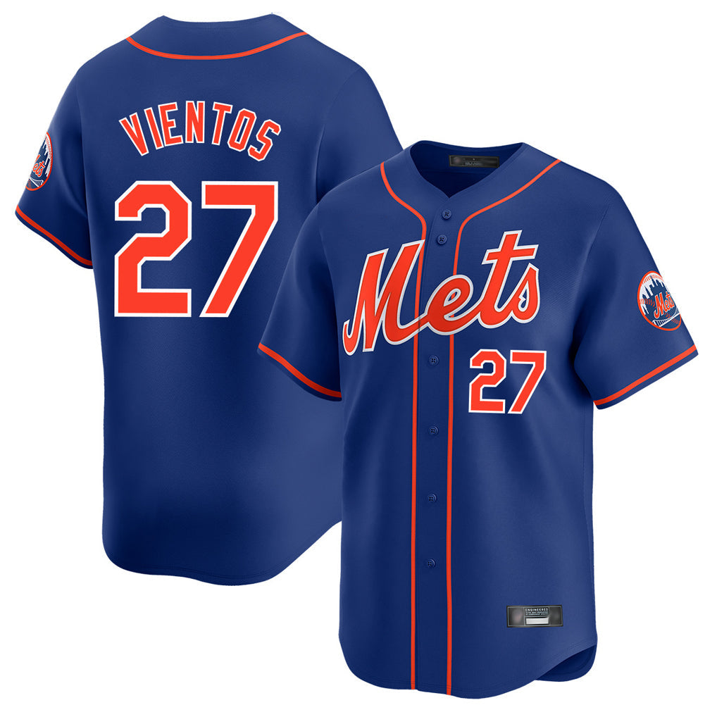 PHIN NY.Mets #27 Mark Vientos Player Royal Home Limited Stitched Jerseys