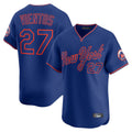 PHIN NY.Mets #27 Mark Vientos Player Royal T-shirt Home Limited Elite Stitched Jerseys
