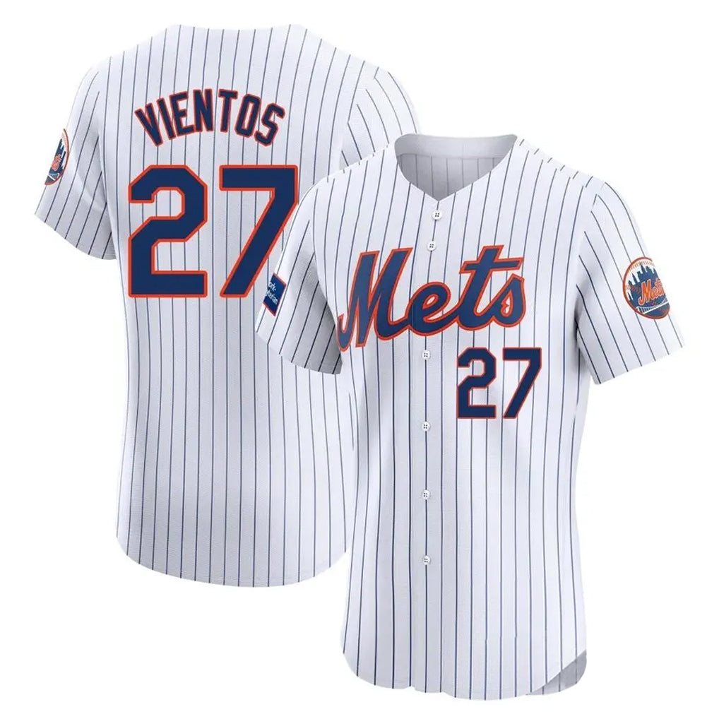 PHIN NY.Mets #27 Mark Vientos Player White Home Limited Elite Stitched Jerseys