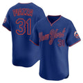 PHIN NY.Mets #31 Mike Piazza Player Royal T-shirt Home Limited Elite Stitched Jerseys