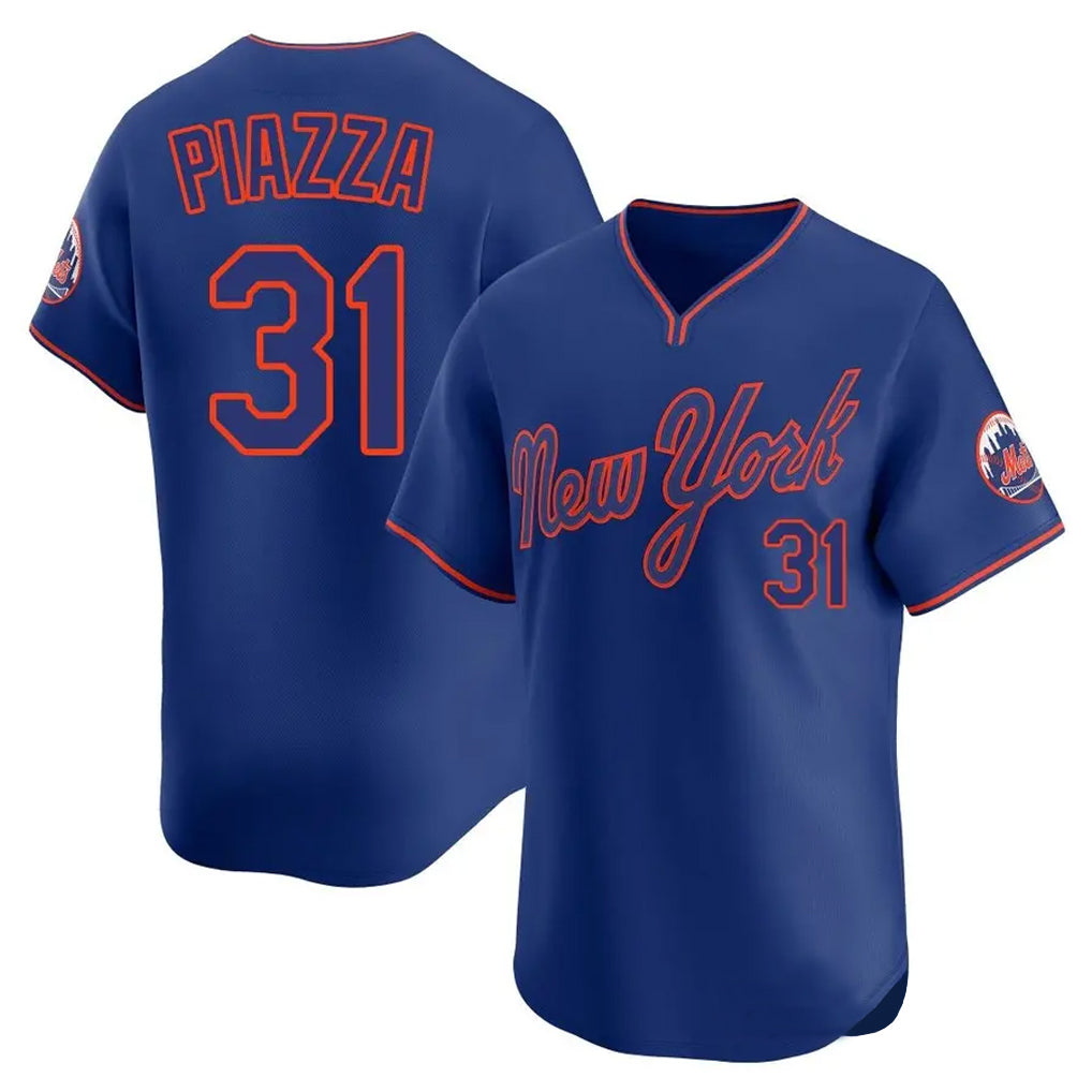 PHIN NY.Mets #31 Mike Piazza Player Royal T-shirt Home Limited Elite Stitched Jerseys
