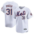 PHIN NY.Mets #31 Mike Piazza Player White Home Replica Stitched Jerseys