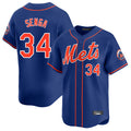PHIN NY.Mets #34 Kodai Senga Player Royal Home Limited Stitched Jerseys