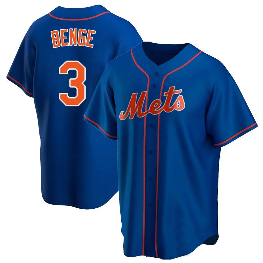 PHIN NY.Mets #3 Carson Benge Player Royal Home Game Stitched Jerseys