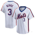 PHIN NY.Mets #3 Carson Benge Player White Cooperstown Collection T-shirt Game Stitched Jerseys