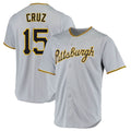 PHIN P.Pirates #15 Oneil Cruz Player Gray Road Home Game Stitched Jerseys