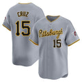 PHIN P.Pirates #15 Oneil Cruz Player Gray Road Home Limited Stitched Jerseys