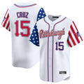 PHIN P.Pirates #15 Oneil Cruz Player White 2025 Independence Day Vapor Premier Limited Stitched Jerseys