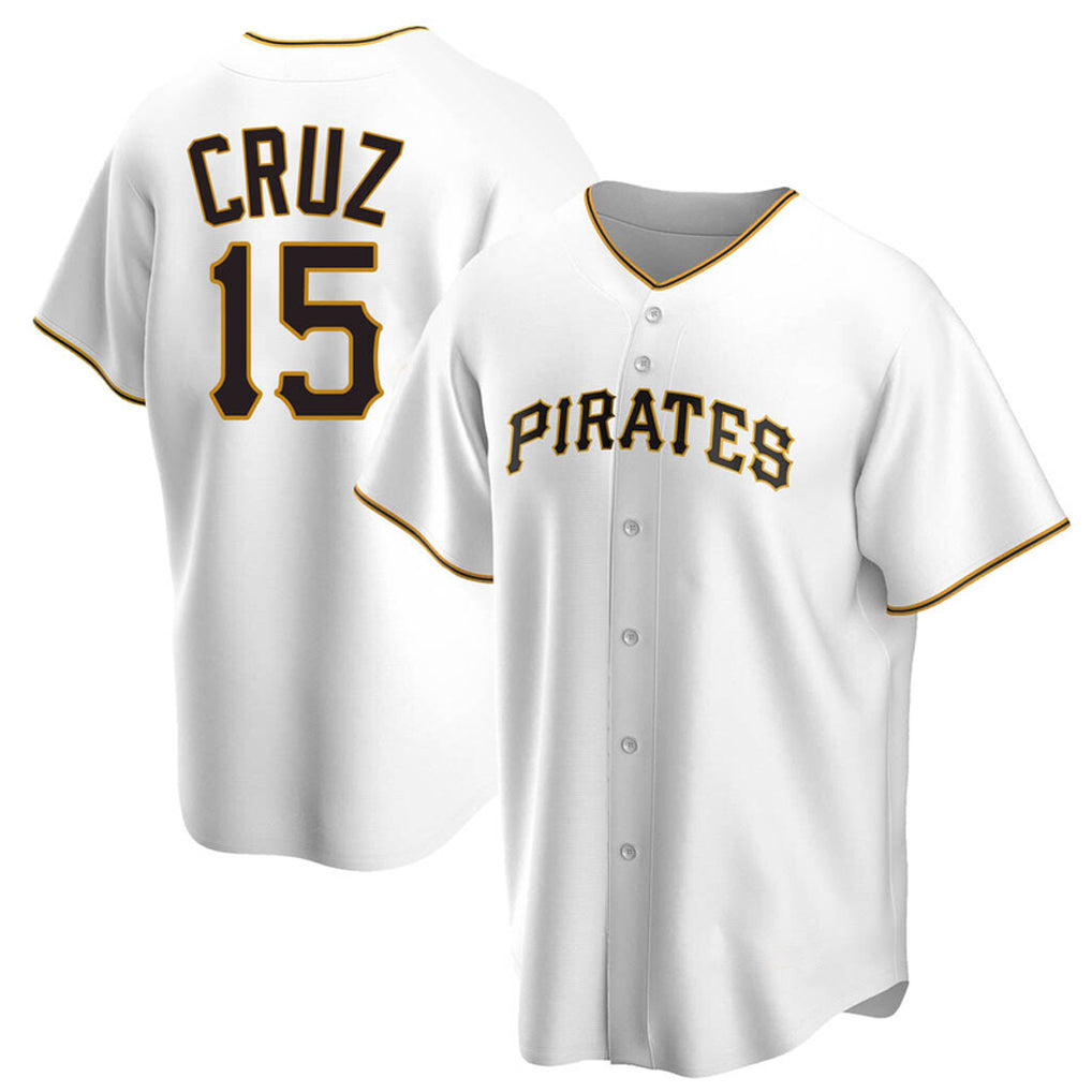 PHIN P.Pirates #15 Oneil Cruz Player White Home Game Stitched Jerseys
