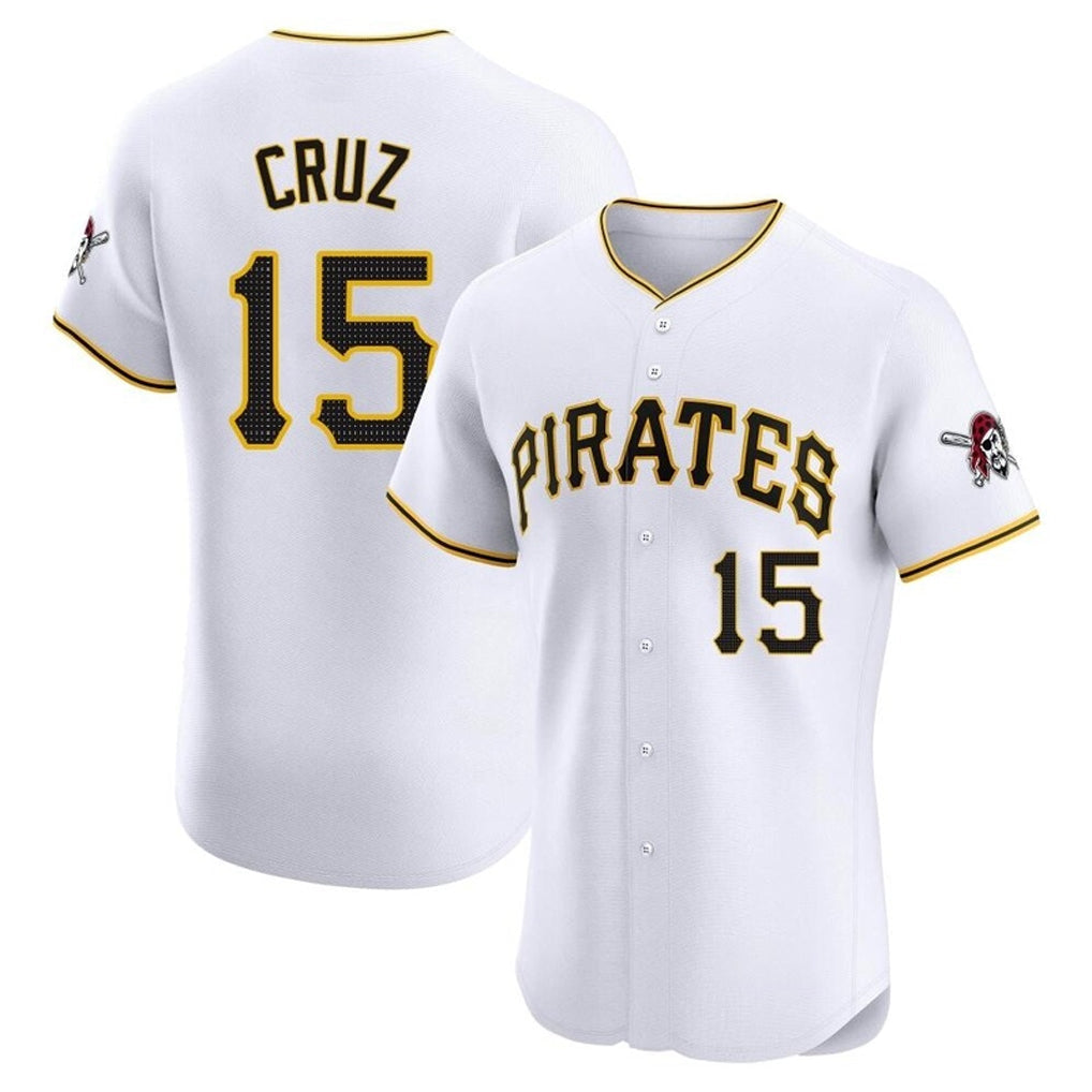 PHIN P.Pirates #15 Oneil Cruz Player White Home Limited Elite Stitched Jerseys