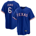 PHIN T.Rangers #6 Josh Jung Player Royal Limited Home Stitched Jerseys