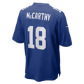 PHIN  NY.Giants #18 J.J. McCarthy Royal Team Game Jersey